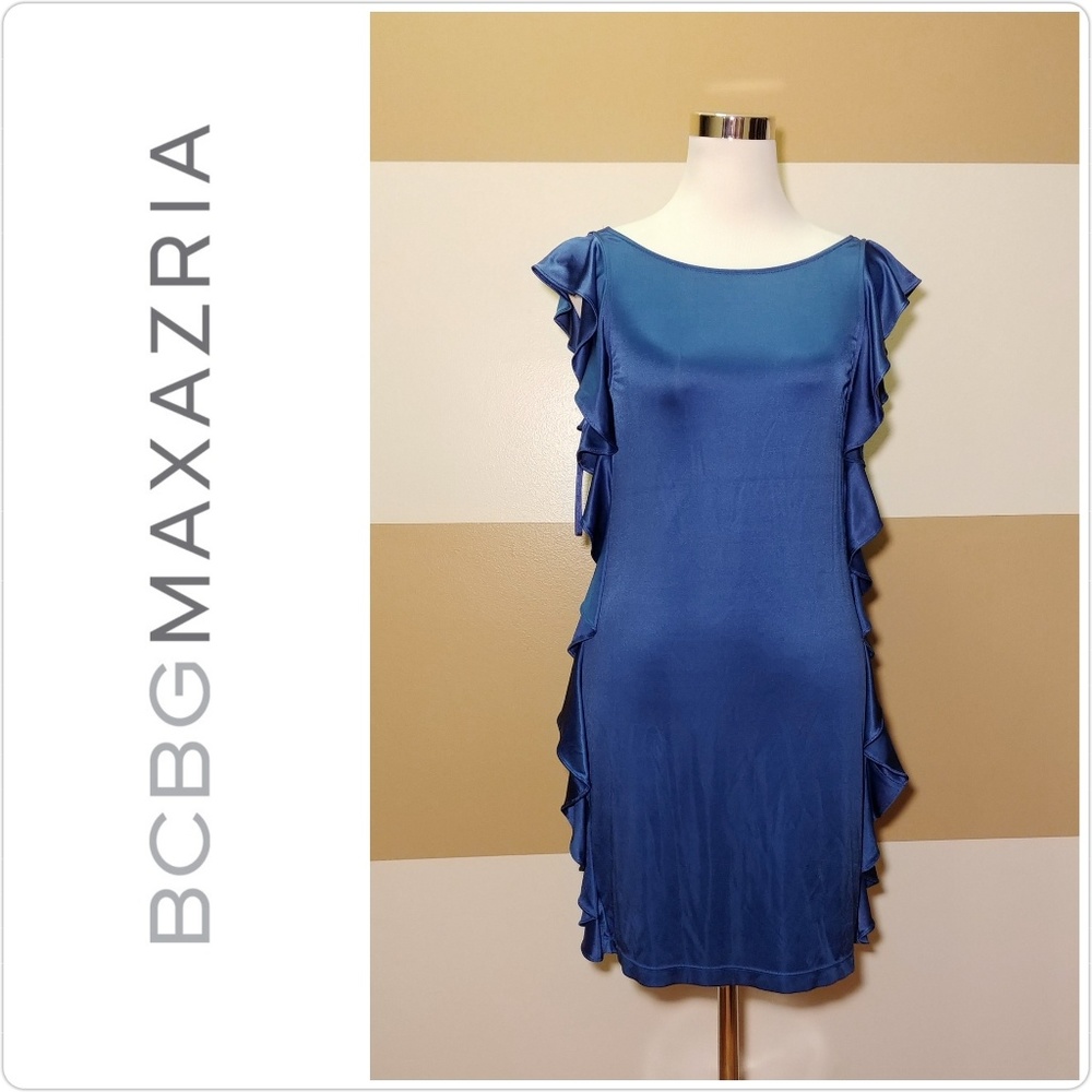 BCBGMaxAzria Blue Midi Dress